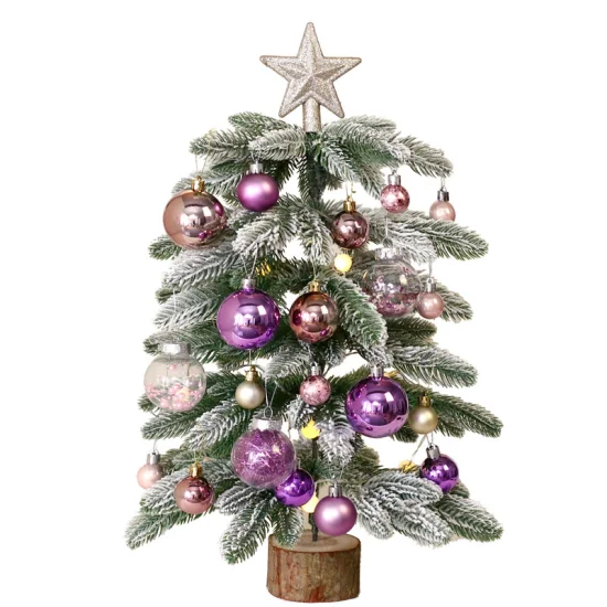Small Christmas Ornaments Mini Xmas Tree Desktop Decor Pine Cone Christmas Tree for Party Supply