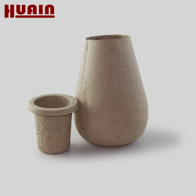 Eco Friendly Recycled Paper Round Fiber Pots for Dried Flower